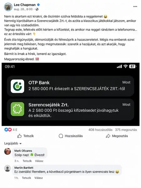 Кадр рекламы Játékgépek Online