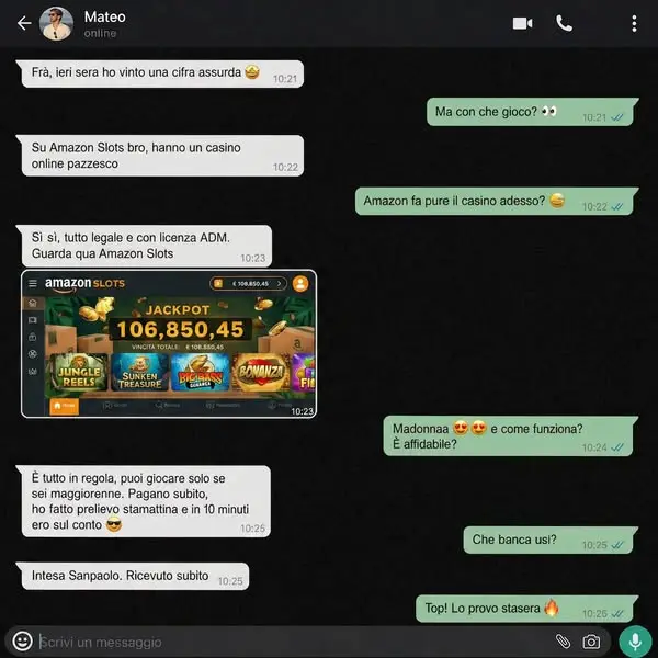 Кадр рекламы AMazon Slots