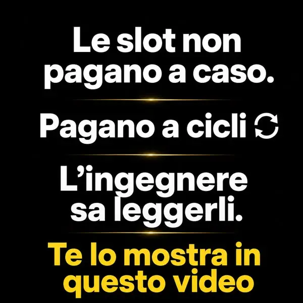 Кадр рекламы L'Ingegnere delle Slot