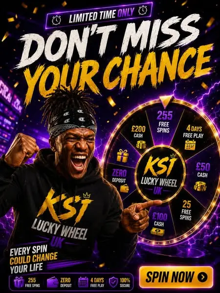Кадр рекламы KSI Lucky Wheel