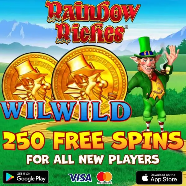 Кадр рекламы Rainbow Riches