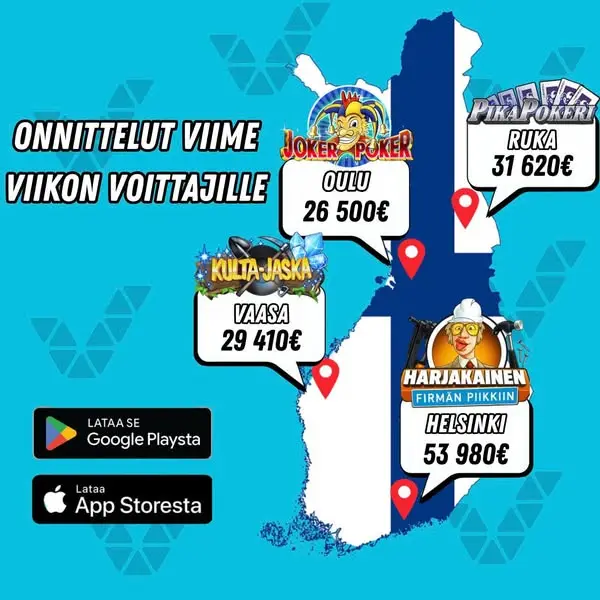 Кадр рекламы Onnelliset Slotit