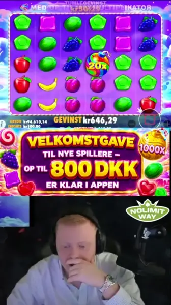 Кадр рекламы Sweet Bonanza