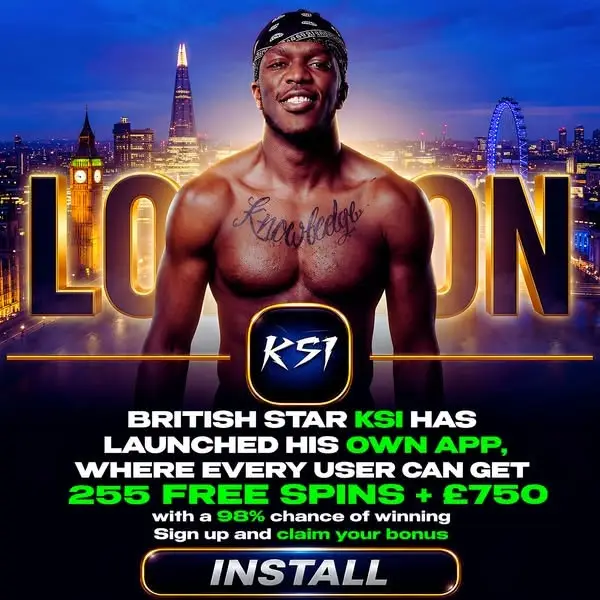 Кадр рекламы KSI Lucky Wheel