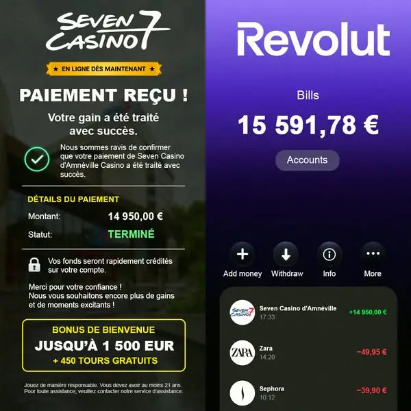 Кадр рекламы Seven Casino d’Amnéville Actualités