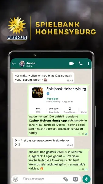 Кадр рекламы Casino Hohensyburg