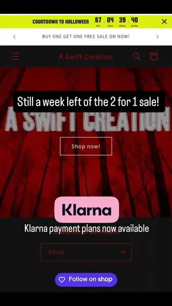 Кадр рекламы A Swift Creation
