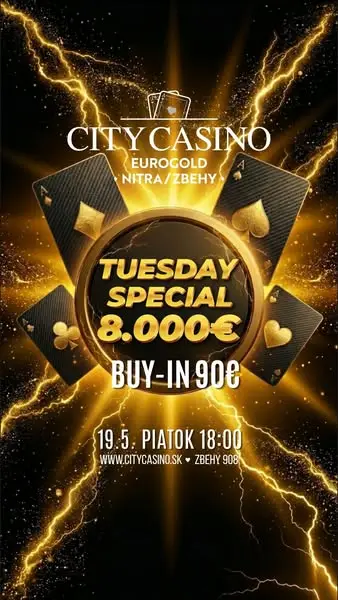 Кадр рекламы City Casino Eurogold Nitra - Zbehy