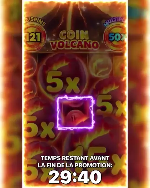 Кадр рекламы Coin Volcano