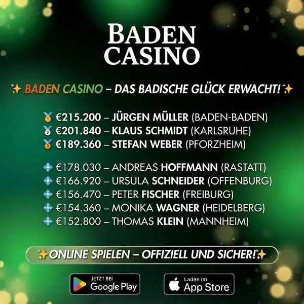 Кадр рекламы Baden Casino App