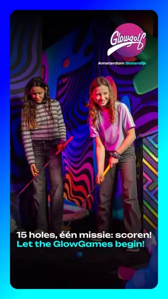 Кадр рекламы GlowGolf Amsterdam Sloterdijk