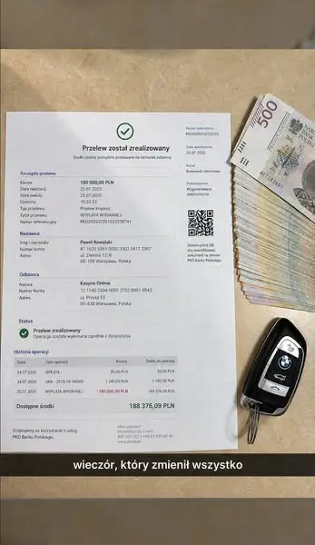 Кадр рекламы Paweł Wiśniewski