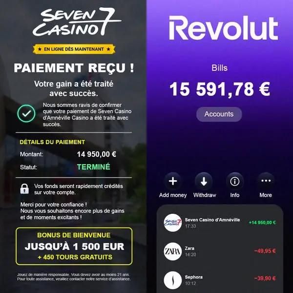 Кадр рекламы Seven Casino d’Amnéville Actualités
