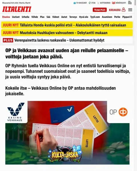 Кадр рекламы Suositukset