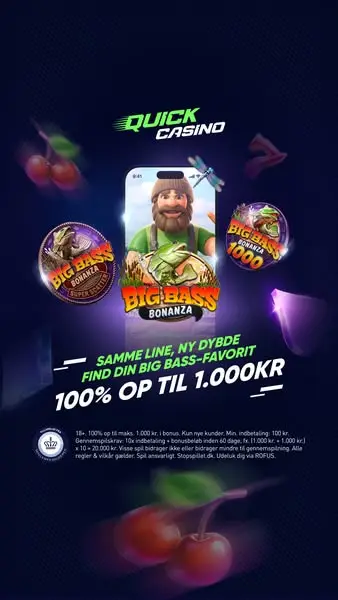 Кадр рекламы Quick Casino Danmark