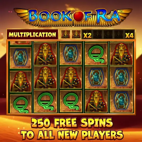 Кадр рекламы Book of Ra