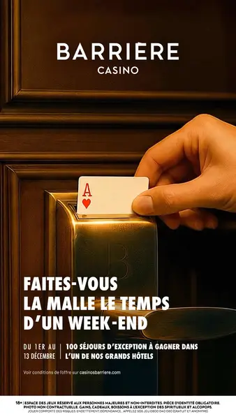 Кадр рекламы Casino Barrière Courrendlin