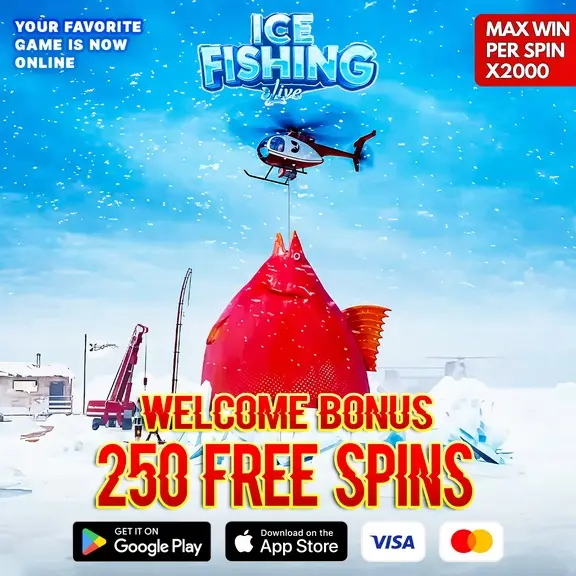 Кадр рекламы Ice Fishing Boom