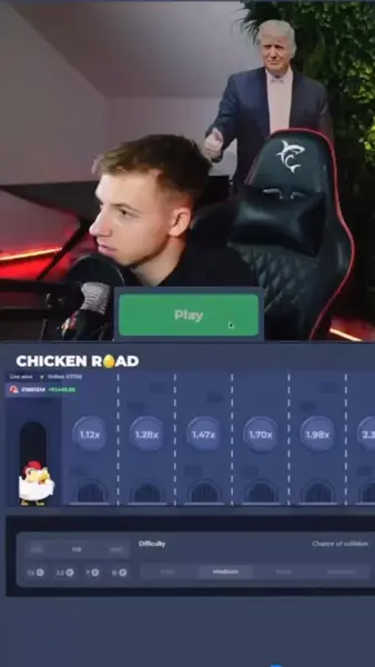 Кадр рекламы Road for Chicken
