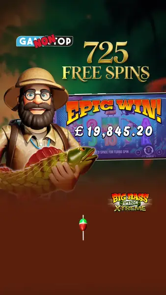 Кадр рекламы 725 free spins