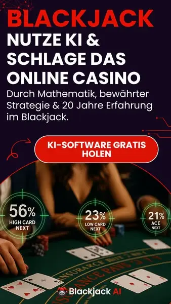 Кадр рекламы Blackjack-AI.com