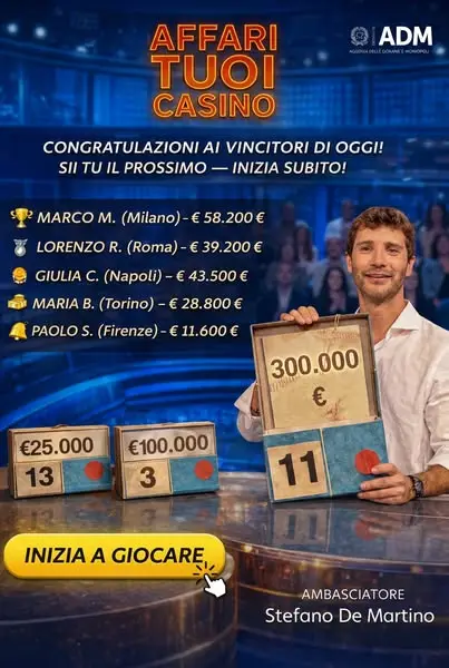 Кадр рекламы Affari Tuoi Casino