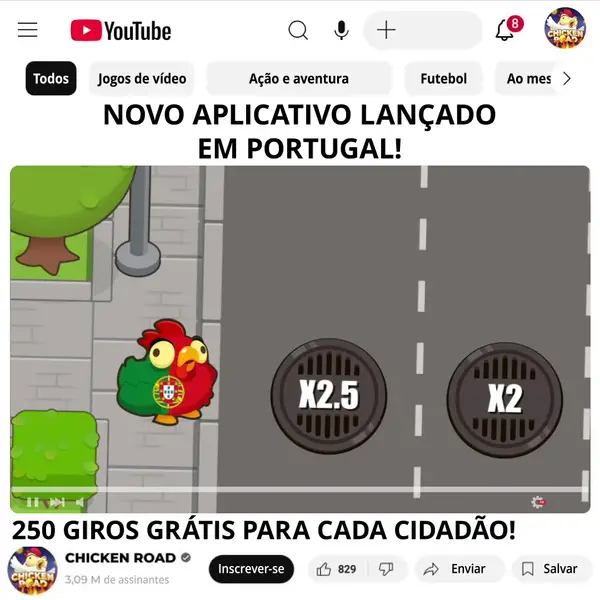 Кадр рекламы Chicken Road Fans