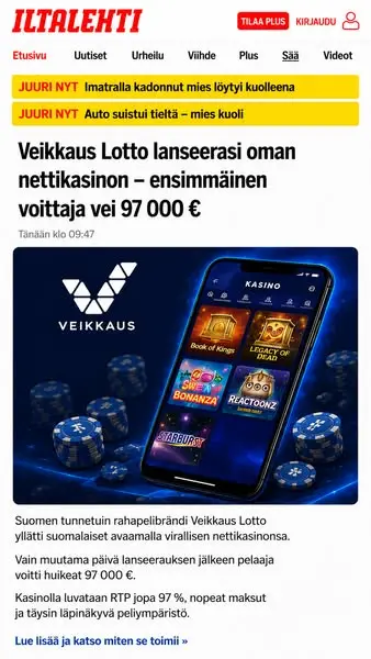 Кадр рекламы Voiton Polku