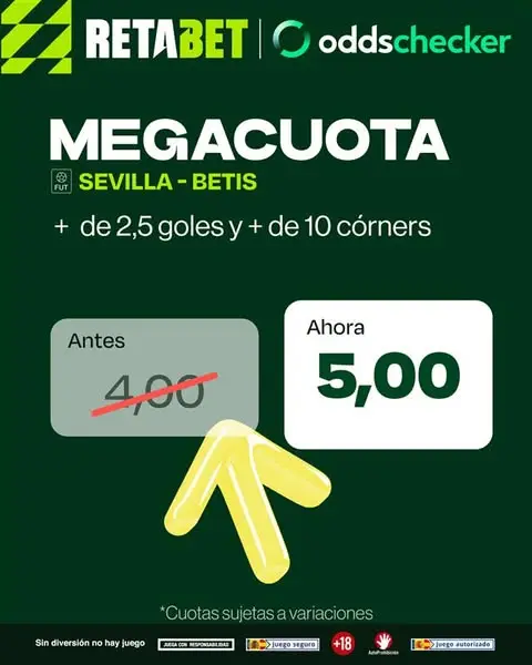 Кадр рекламы Oddschecker en español