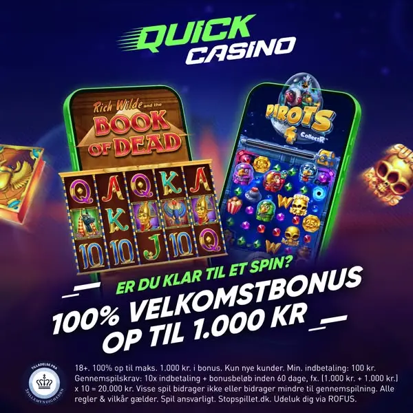 Кадр рекламы Quick Casino Danmark