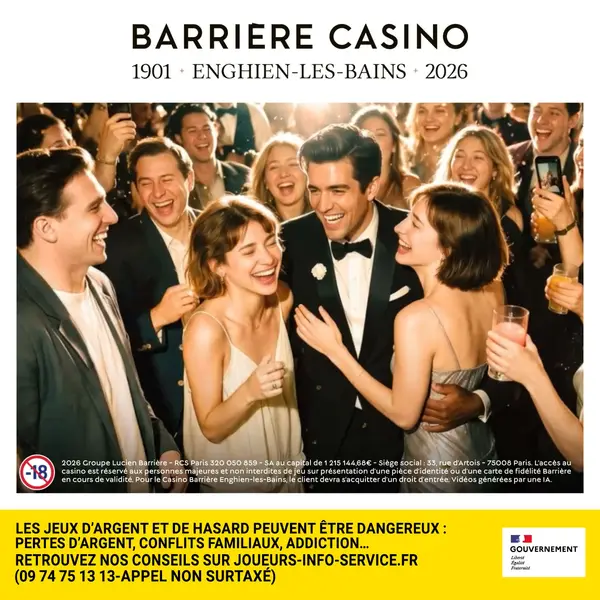 Кадр рекламы Casino Barrière Enghien-Les-Bains