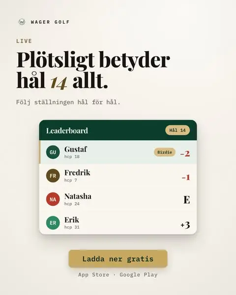 Кадр рекламы Wager Golf
