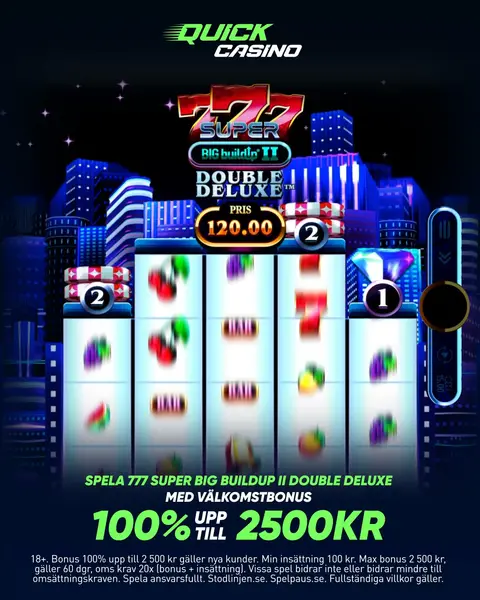 Кадр рекламы Quick Casino Sverige
