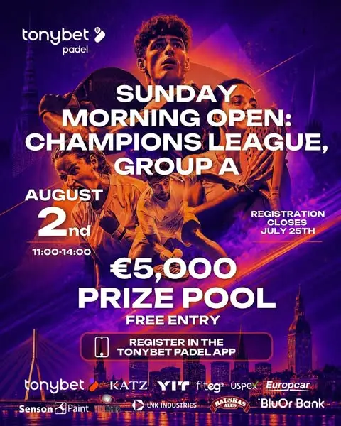Кадр рекламы Tonybet Padel 