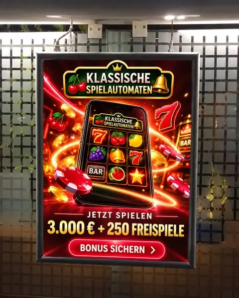 Кадр рекламы Klassische Spielautomaten