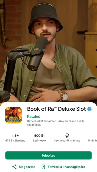 Кадр рекламы Book of Ra