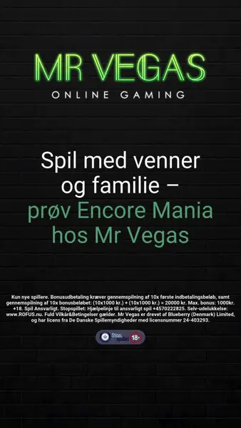 Кадр рекламы Mr Vegas