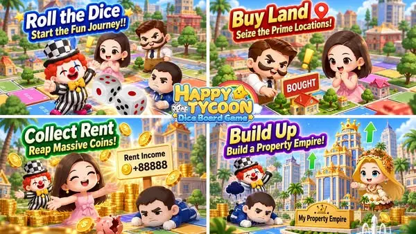 Кадр рекламы Happy Tycoon: Dice Board Game