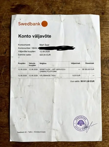 Кадр рекламы Mart Saar