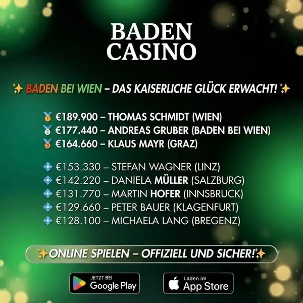 Кадр рекламы Baden Casino App