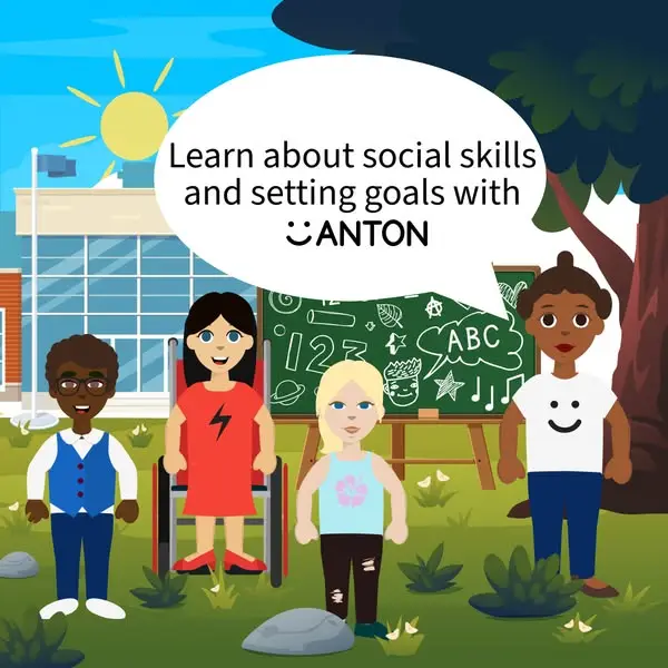 Кадр рекламы ANTON - the free learning app for school