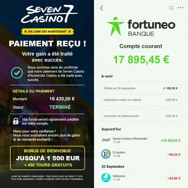 Кадр рекламы Seven Casino d’Amnéville Actualités