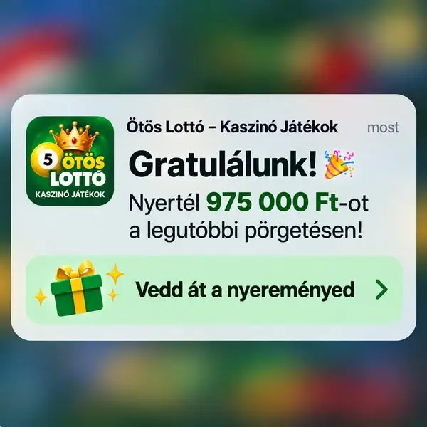Кадр рекламы Ötös Lottó