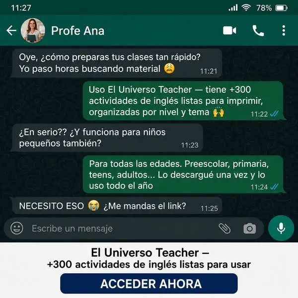 Кадр рекламы El Universo Teacher