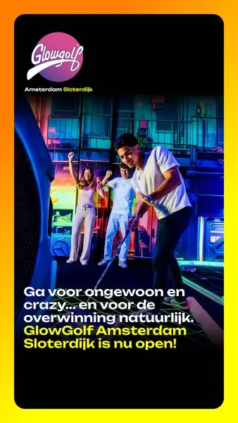 Кадр рекламы GlowGolf Amsterdam Sloterdijk