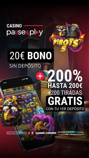 Кадр рекламы Casinopauseandplay.es