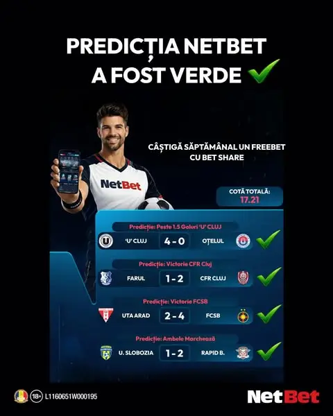 Кадр рекламы NetBet Sport