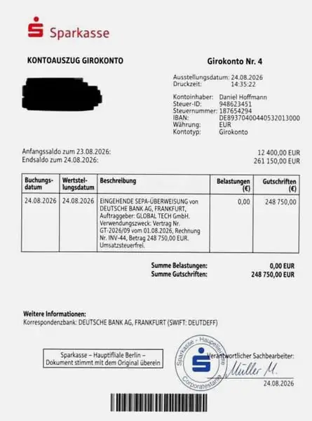 Кадр рекламы Daniel Hoffmann
