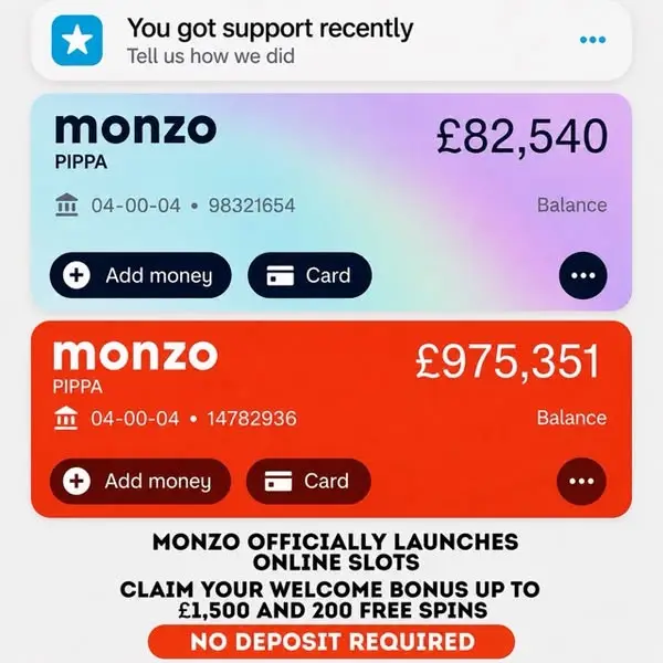 Кадр рекламы Monzo Game