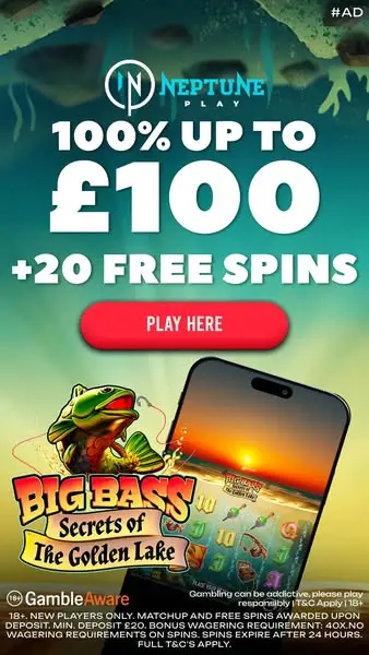 Кадр рекламы Neptune Play Casino